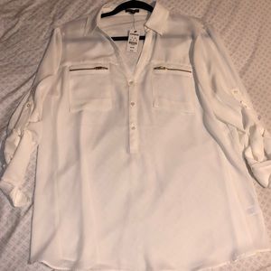 Express v-neck long sleeve top
